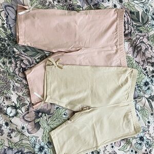 Kids Pink and Cream Bottoms